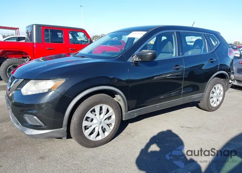 2016 Nissan Rogue S из США, поврежденный, VIN KNMAT2MT4GP648471